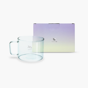 마이브 투명 내열 유리 머그컵 500ml